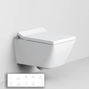 W250 Inodoro suspendido rectangular blanco