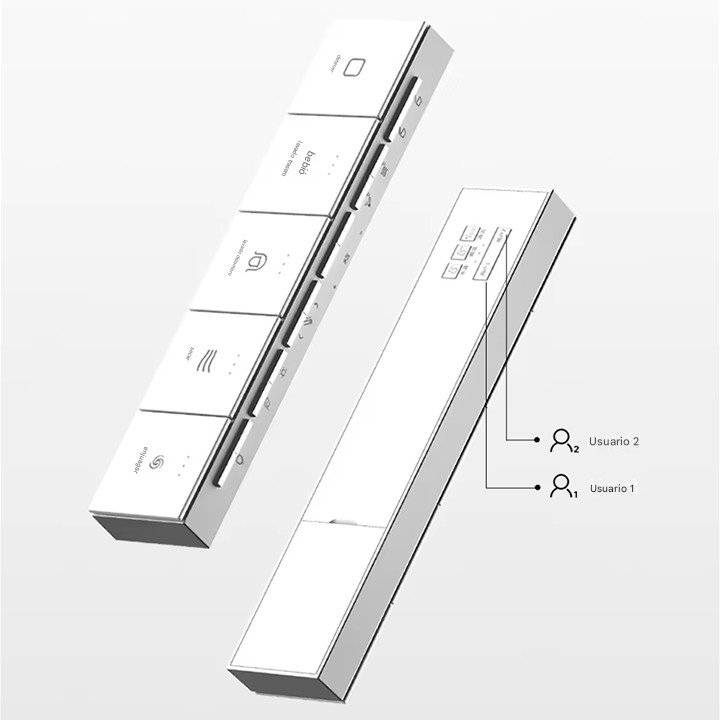 mando wc japonés A360 blanco