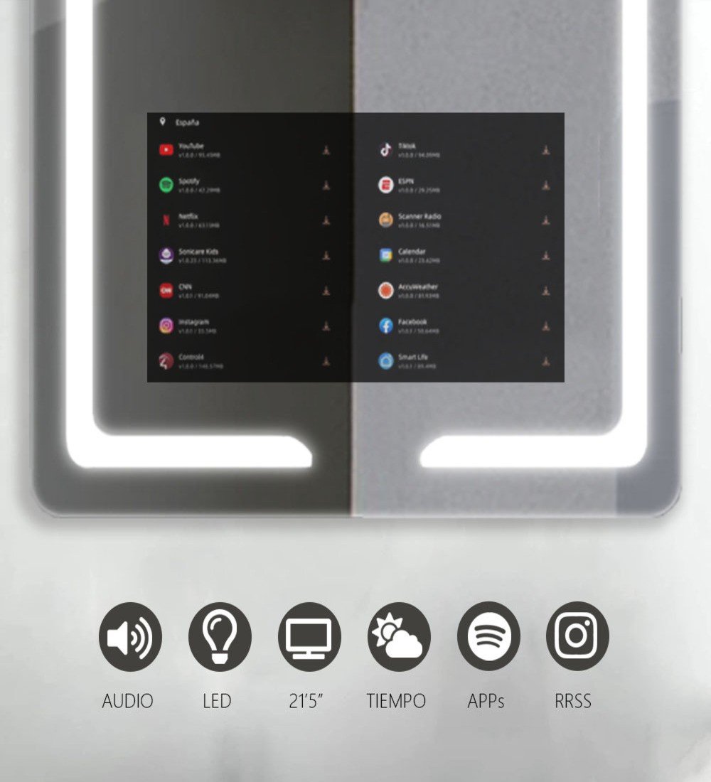 Espejo Inteligente con Pantalla HD - V20